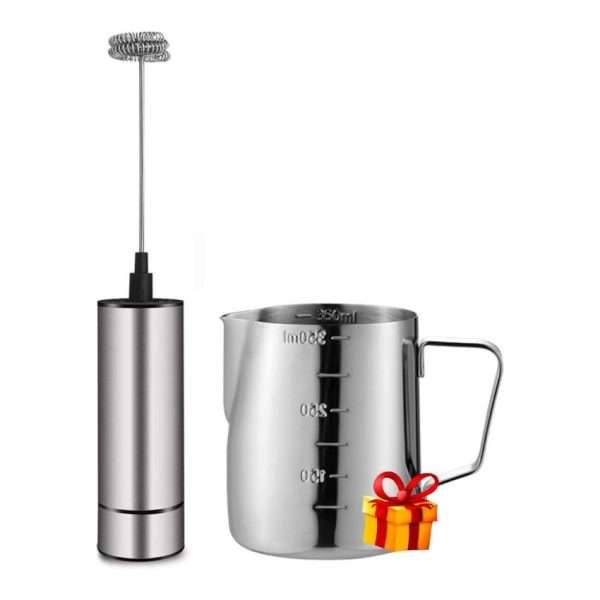 BASECENT SS Milk Frother Handheld