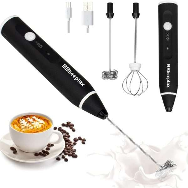 BBkeeplax Rechargeable Milk Frother Foam Maker