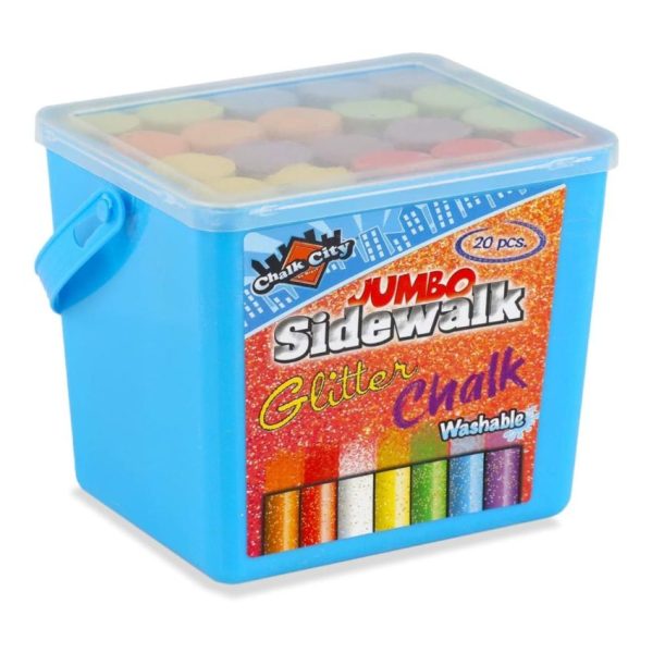 Chalk City Sidewalk Glitter Art Set 20